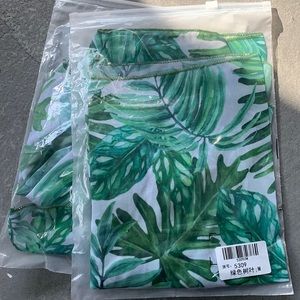 2 palm print sarongs